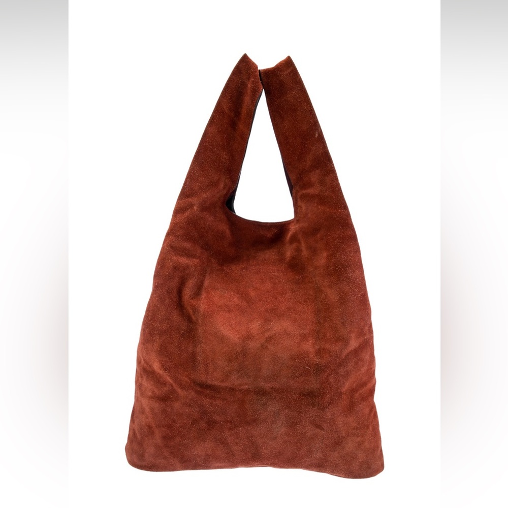 Hayward Tote two tone suede orange purple